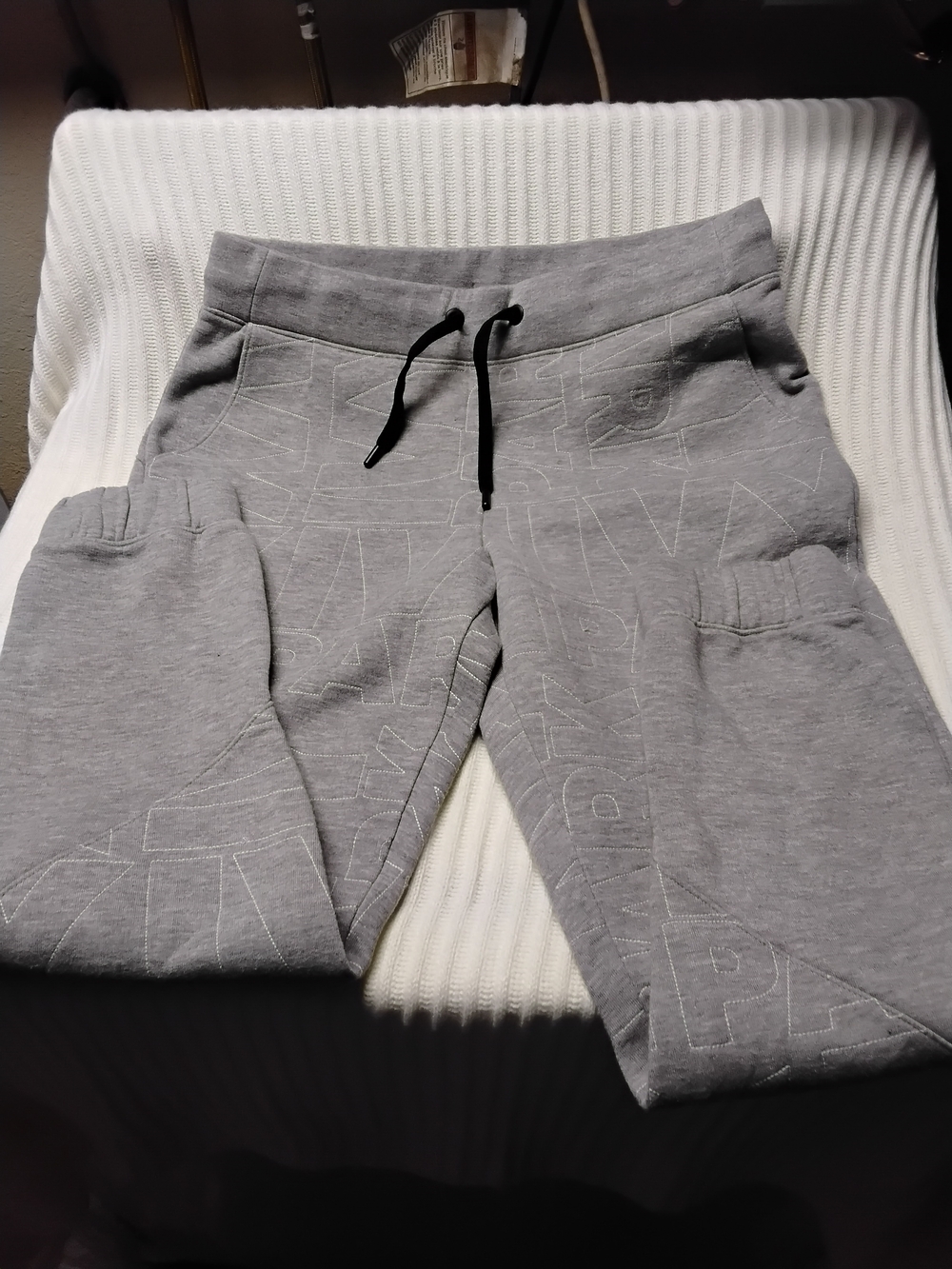 IVY PARK Gray Quilted Jacket with Logo Stitching